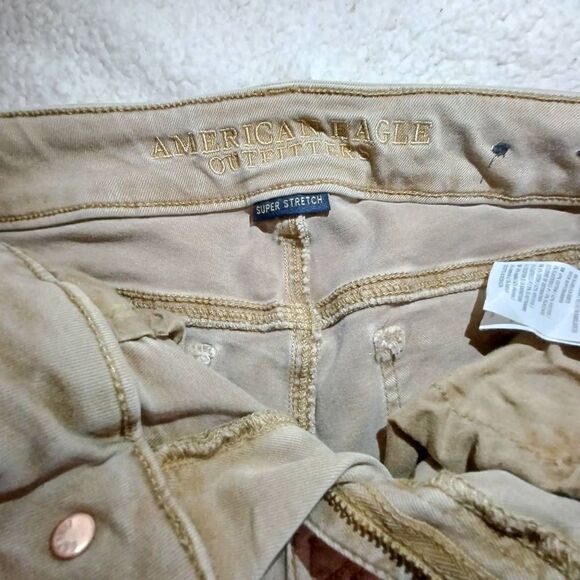 American Eagle Shorts Super Stretch Midi Denim Size 4 - Picture 3 of 7